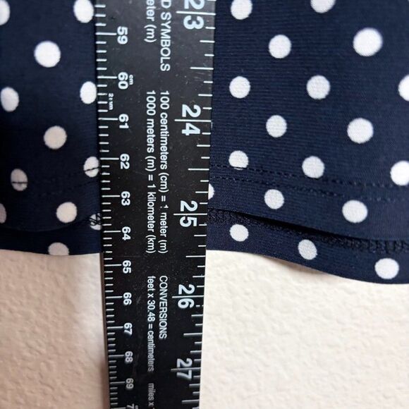 Tommy Hilfiger Blouse Women's Small Polka Dot V-Neck Ruffle Cap Sleeve Creer - Picture 5 of 8